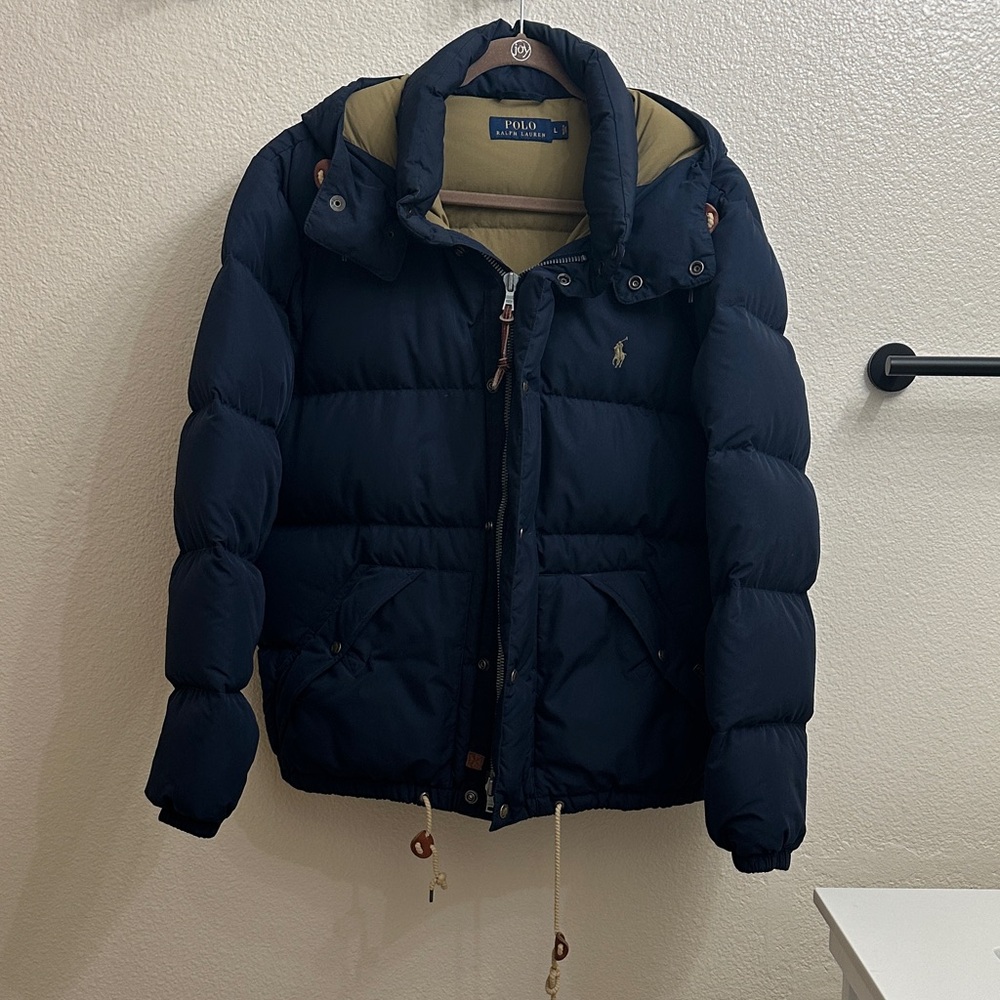 Polo by Ralph Lauren Men's Navy Down Puffer Jacket